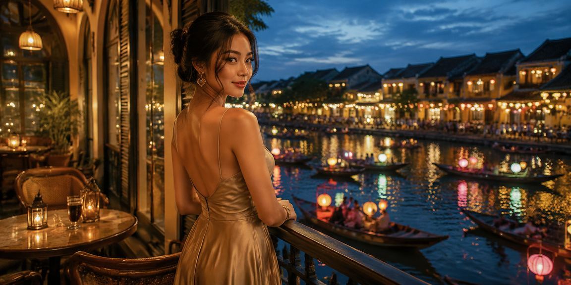 Người hâm mộ bóng đá tại Hội An xem kèo và tra cứu hỗ trợ lúc uống cà phê